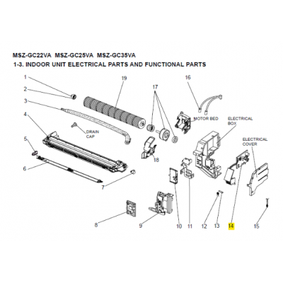 copy of Motor ventilador unidad exterior LG modelo LS-L1262YL