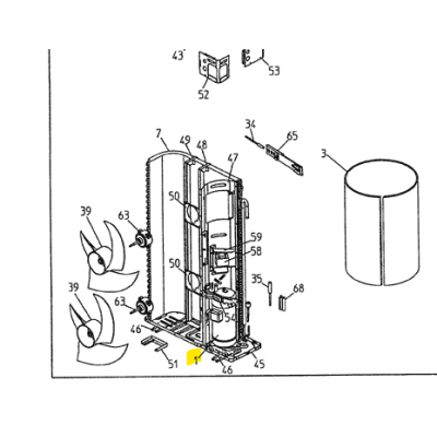 copy of Motor ventilador unidad exterior LG modelo LS-L1262YL