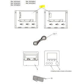 Placa electronica de control recuperador entalpico MITSUBISHI ELECTRIC modelo PAC-IF011B-E T7WE68310 213340