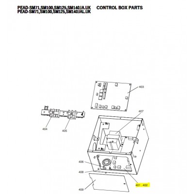 copy of PLACA DE POTENCIA UNIDAD INTERIOR MITSUBISHI ELECTRIC PEAD-SM125JA.UK