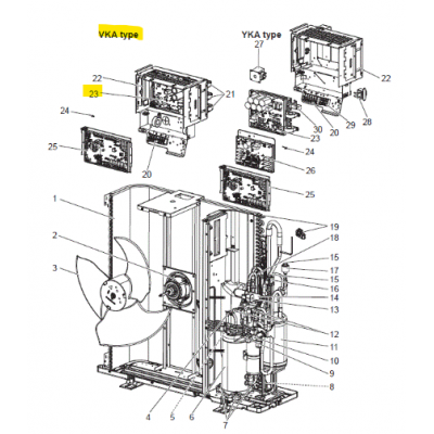 copy of Motor ventilador unidad exterior LG modelo LS-L1262YL