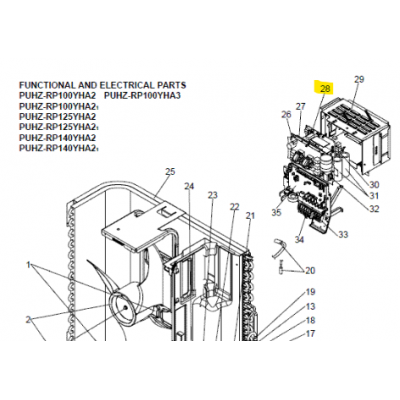 Motor ventilador unidad exterior LG modelo LS-L1262YL