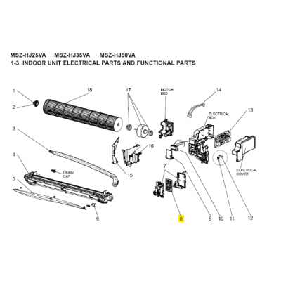 Motor ventilador unidad exterior LG modelo LS-L1262YL