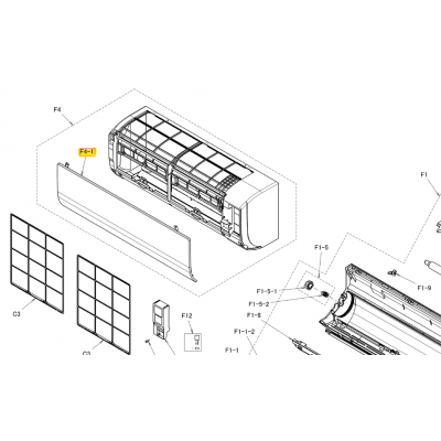 TAPA FILTROS UNIDAD INTERIOR DAIKIN CTXF25F5V1B 5042449