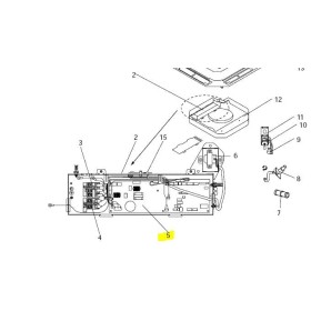 Placa de control cassette unidad interior MITSUBISHI ELECTRIC modelo PLA-RP125BA.UK