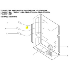 Placa de control unidad interior conductos MITSUBISHI ELECTRIC modelo PEAD-RP140EA.UK
