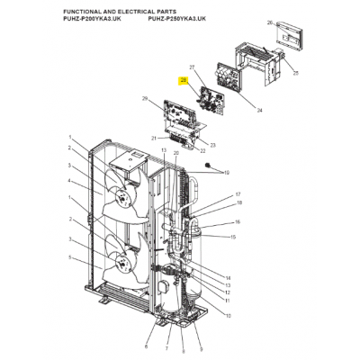 copy of Motor ventilador unidad exterior LG modelo LS-L1262YL
