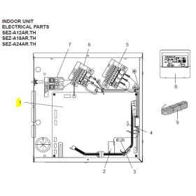 Placa control interior MITSUBISHI ELECTRIC modelo SEZ-A12AR.TH