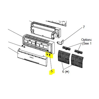 copy of CARCASA TRASERA UNIDAD INTERIOR MITSUBISHI ELECTRIC MSZ-GA25VB-E1