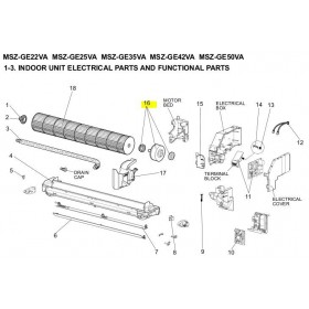 MOTOR VENTILADOR UNIDAD INTERIOR MITSUBISHI ELECTRIC MSZ-GE50VA-E1