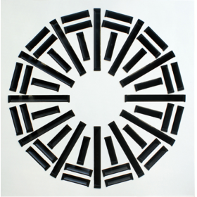 Difusor rotacional de placa cuadrada de 595x595 12 elementos con plenum aislado motorizado para techo continuo Airzone 250mm