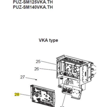 Placa de control unidad exterior Mitsubishi Electric PUZ-SM125VKA.TH