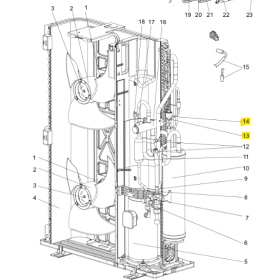 Cuerpo de expansión y bobina unidad exterior MITSUBISHI ELECTRIC modelo PUHZ-P200YHA3R1