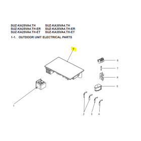 Placa electronica inverter unidad exterior MITSUBISHI ELECTRIC SUZ-KA35VA3.TH 475000