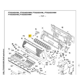 Coginete ventilador split interior DAIKIN modelo FTXS35D3VMW 156867J