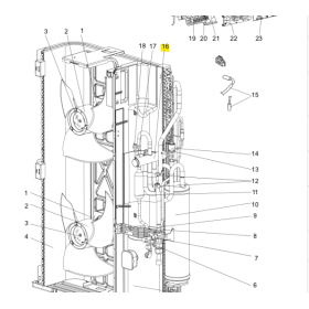Cuerpo valvula 4 vias unidad exterior MITSUBISHI ELECTRIC modelo PUHZ-P200YHA3R1 R01E15403 244829