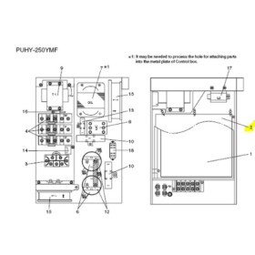PLACA POTENCIA EXTERIOR PUHY-250YMF