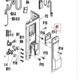 TAPA LATERAL DE SERVICIO UNIDAD EXTERIOR DAIKIN RXB35C2V1B