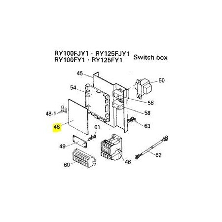 PLACA DE CONTROL EXTERIOR DAIKIN RY100/125FJY1