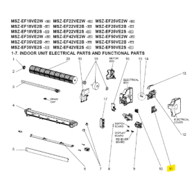 Placa de control unidad interior MITSUBISHI modelo MSZ-EF42VE2B-E1 474005