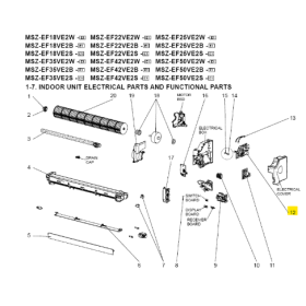 Placa de potencia unidad interior MITSUBISHI modelo MSZ-EF42VE2B-E1 472841