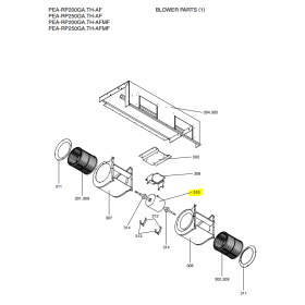 Motor ventilador unidad interior Mitsubishi Electric PEA-RP200GA.TH-AF