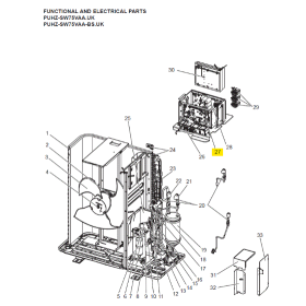 Placa control unidad exterior MITSUBISHI ELECTRIC PUHZ-SW75VAA.UK S70E25315 315883