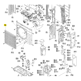 REJILLA UNIDAD EXTERIOR DAIKIN RXS60E3V1B 163114J
