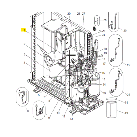MOTOR VENTILADOR UNIDAD EXTERIOR PUHZ-FRP71VHA2  R01E72221 289757
