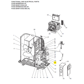 Presostato de baja presión unidad exterior MITSUBISHI ELECTRIC modelo PUHZ-SHW112VAA 165407
