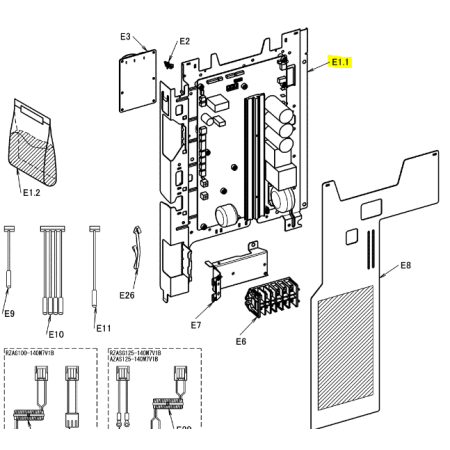 Placa control inverter exterior DAIKIN modelo RZASG125M7Y1B 5043872