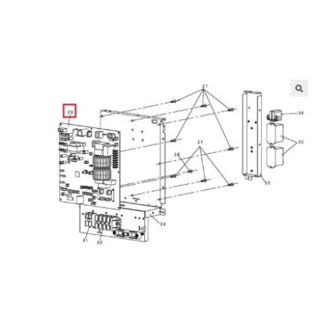Placa electrónica control unidad exterior PANASONIC U-100PEY1E5
