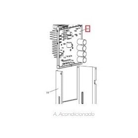 Placa electrónica inverter unidad exterior PANASONIC U-100PEY1E5