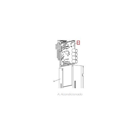 Placa electrónica inverter unidad exterior PANASONIC U-100PEY1E5