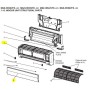 CARCASA + TAPA FILTROS INTERIOR MITSUBISHI MSZ-HR25VFK-E7