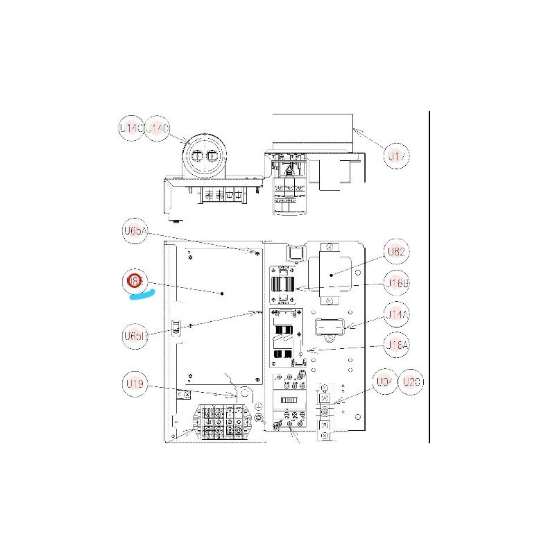 Placa electrónica unidad exterior PCB HITACHI RAS-2.5/3HNVE