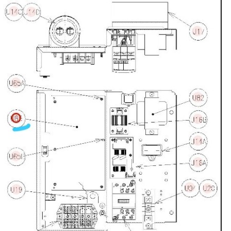 Placa electrónica unidad exterior PCB HITACHI RAS-2.5/3HNVE
