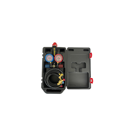 Analizador 2 vías con mangeras en estuche R32-R410A Black Diamond BD-2ALKIT