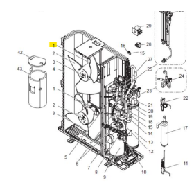 Motor ventilador unidad exterior Mitsubishi Electric PUMY-P200YKM2R1 R01C01221 578818