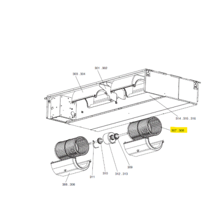 Turbinas unidad interior conductos MITSUBISHI ELECTRIC modelo PEAD-SP71JA.UK 225856