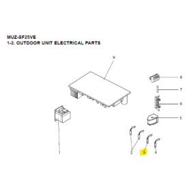 SONDA TEMPERATURA UNIDAD EXTERIOR MITSUBISHI MUZ-SF25VE-E1 473658