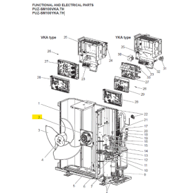 MOTOR VENTILADOR UNIDAD EXTERIOR MITSUBISHI ELECTRIC PUZ-SM100VKA.TH E27F03301