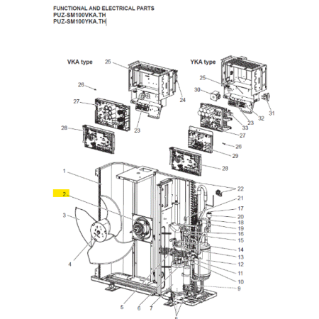 MOTOR VENTILADOR UNIDAD EXTERIOR MITSUBISHI ELECTRIC PUZ-SM100VKA.TH E27F03301