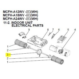 MOTOR VENTILADOR UNIDAD INTERIOR MCFH-A18WV-E1