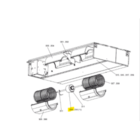 Motor ventilador unidad interior conductos MITSUBISHI ELECTRIC PEAD-M35JA.UK S70E60220