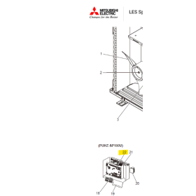 Placa control unidad exterior MITSUBISHI ELECTRIC modelo PUHZ-SP100VHA.UK S70B20315