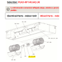 Motor ventilador unidad interior conductos MITSUBISHI ELECTRIC modelo PEAD-RP140JAQ.UK 232252 S70E80220