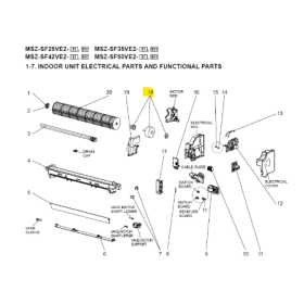 Motor ventilador unidad interior MITSUBISHI modelo MSZ-SF35VE2-E1 472282 E22H14300