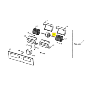 MOTOR VENTILADOR UNIDAD INTERIOR DAIKIN FDEQ71B8V3B 652113P (P.4.5)
