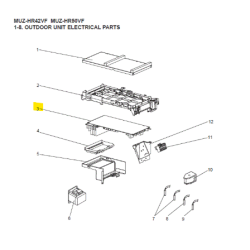Placa inverter exterior MITSUBISHI ELECTRIC modelo MUZ-HR50VF2-E1 751767